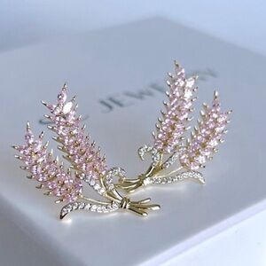 LAST ONE Pink Zircon Spike Stud Earrings 925 Silver  Jewelry